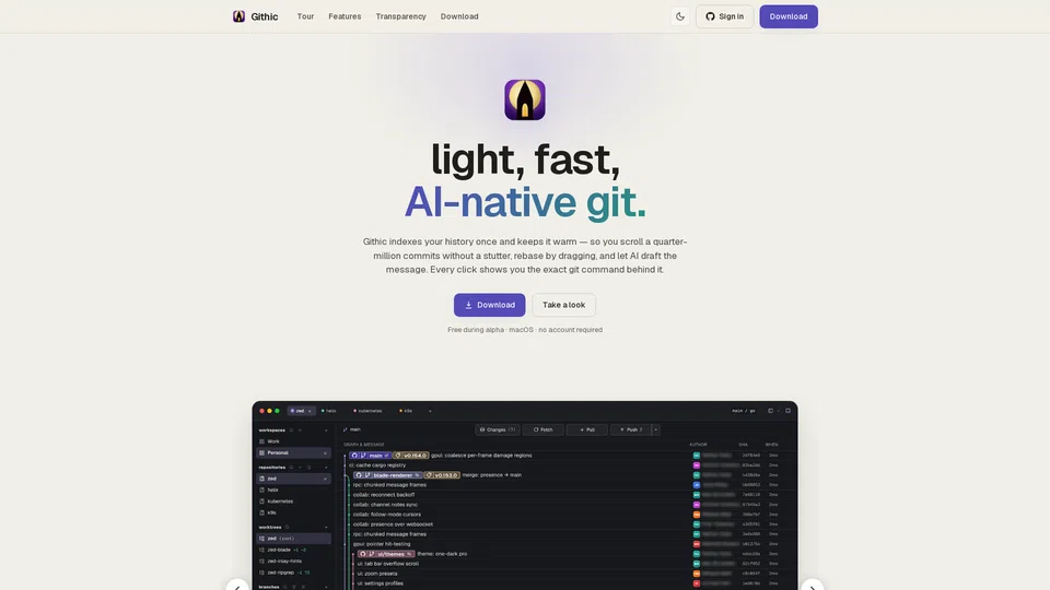 Homepage snapshot at launch