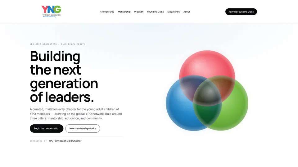 Homepage snapshot at launch