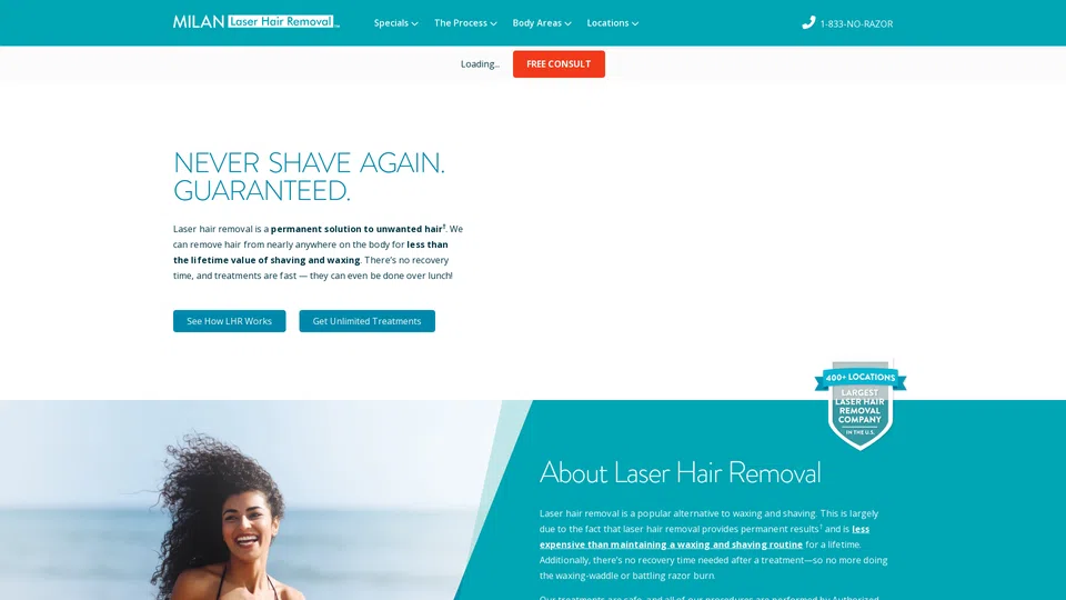 Homepage snapshot at launch