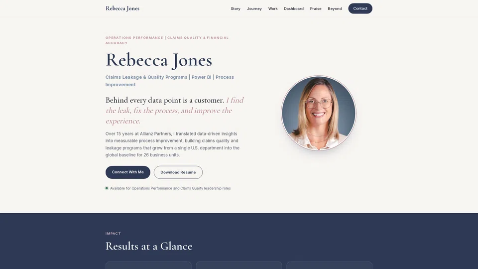 Homepage snapshot at launch