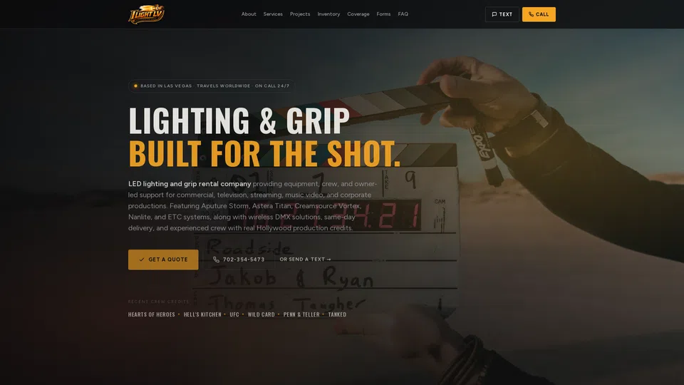 Homepage snapshot at launch