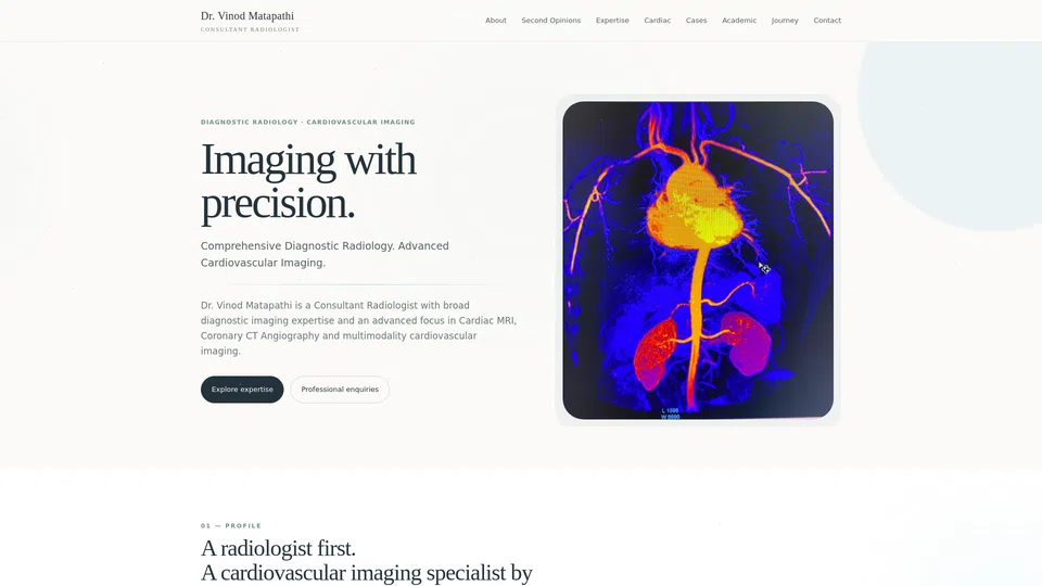 Homepage snapshot at launch