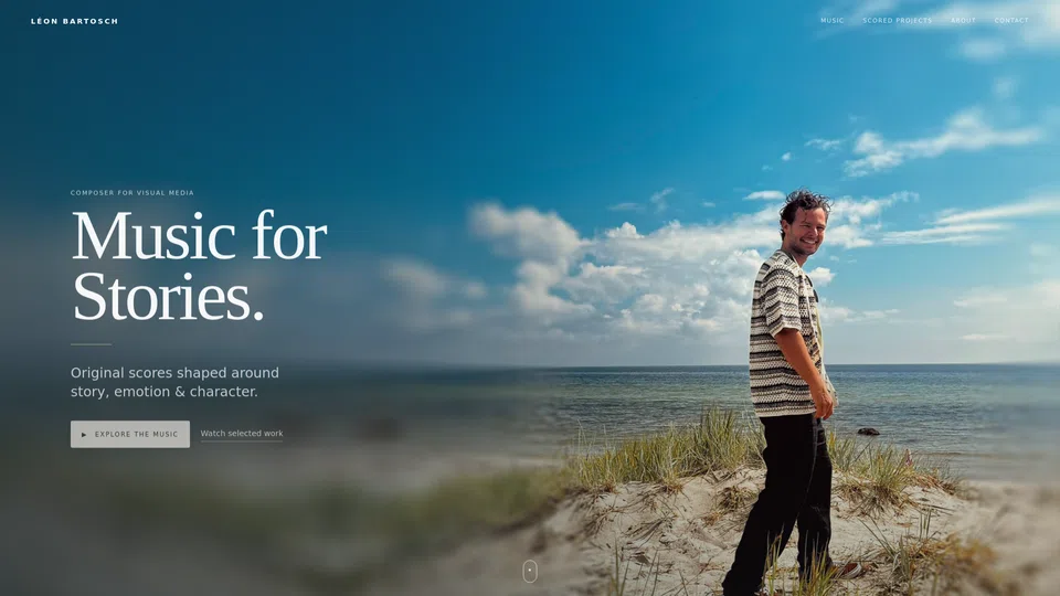 Homepage snapshot at launch
