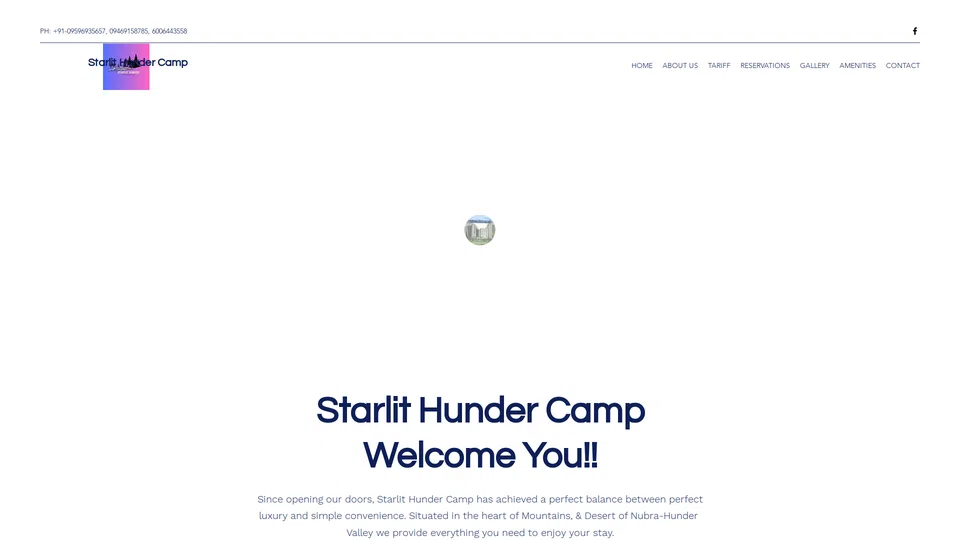 Homepage snapshot at launch