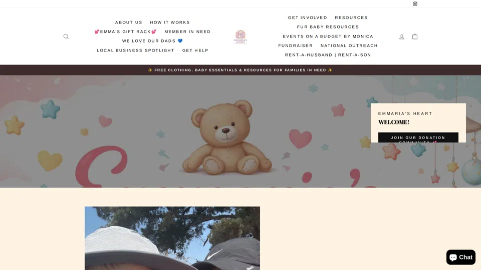 Homepage snapshot at launch