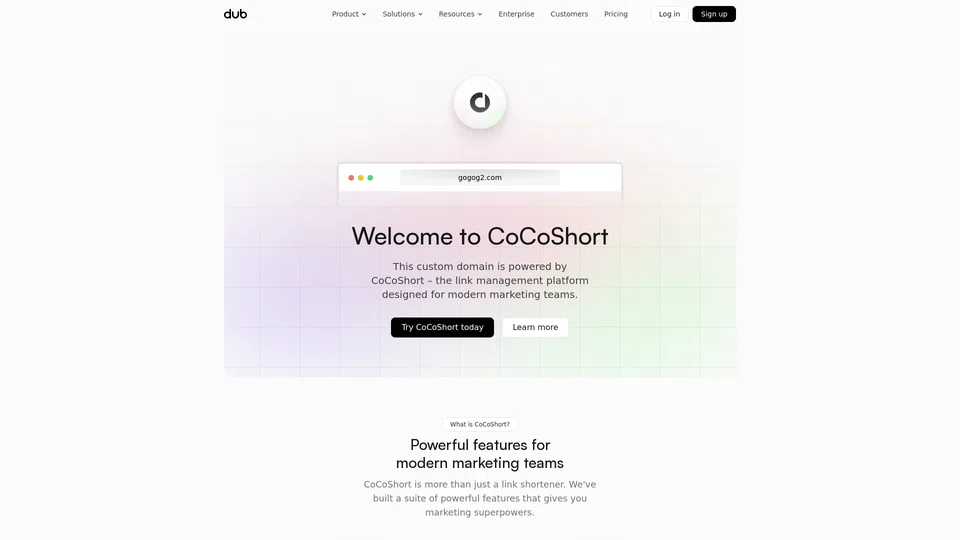 Homepage snapshot at launch
