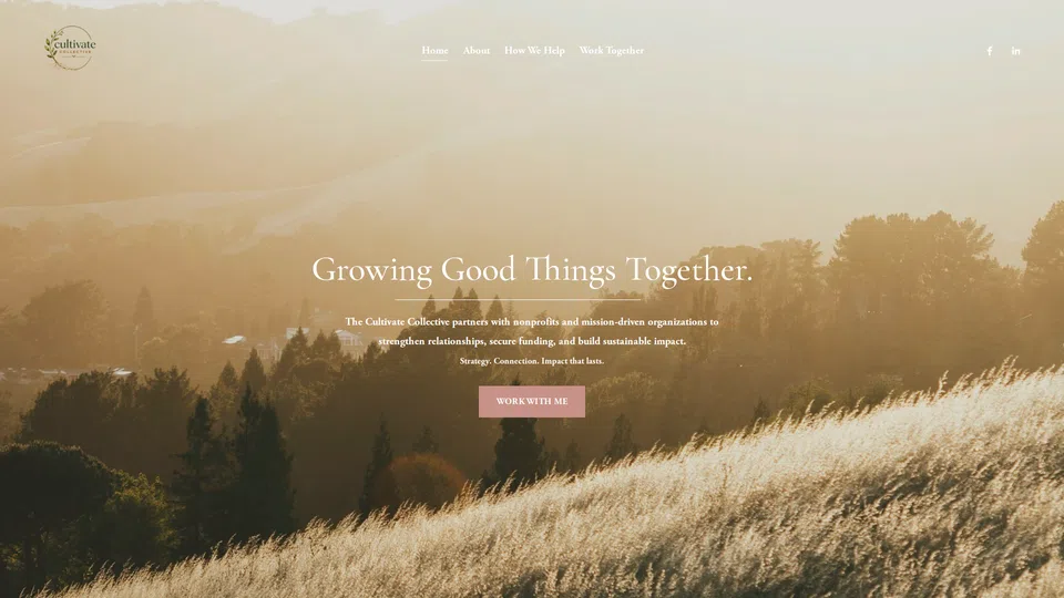Homepage snapshot at launch