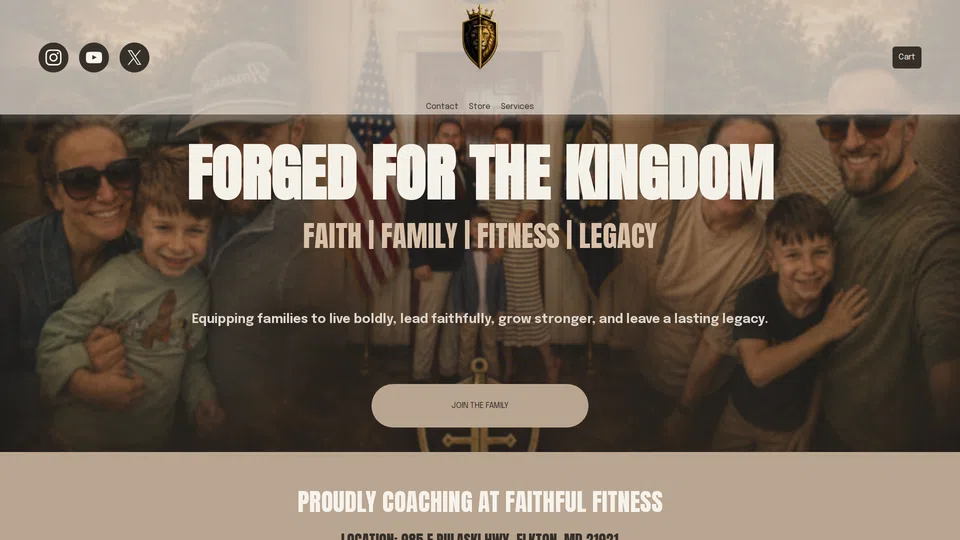 Homepage snapshot at launch