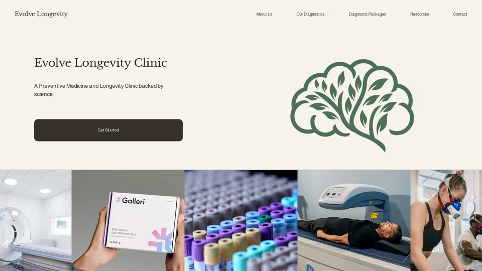 Homepage snapshot at launch