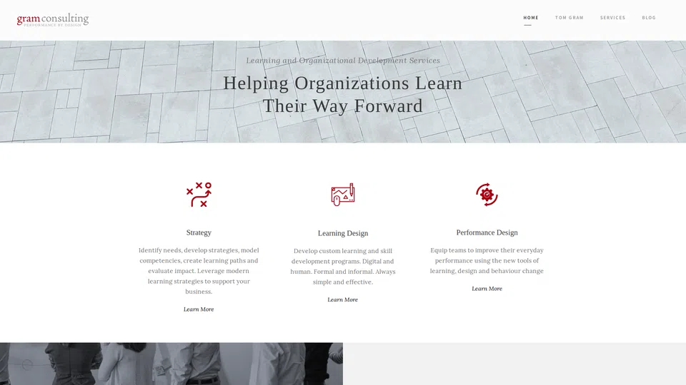Homepage snapshot at launch
