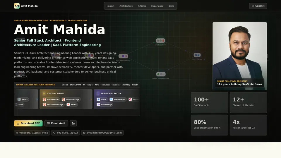 Homepage snapshot at launch