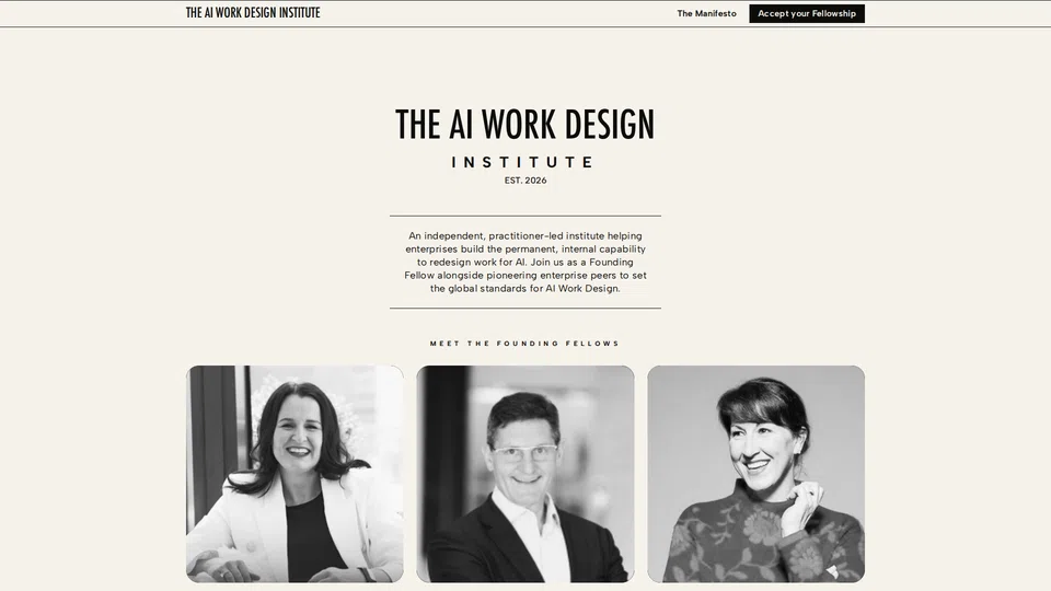 Homepage snapshot at launch