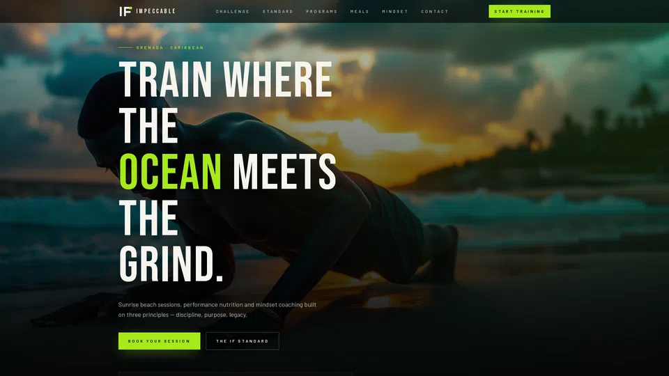 Homepage snapshot at launch