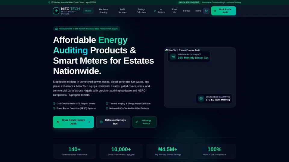 Homepage snapshot at launch
