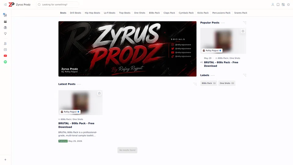 Homepage snapshot at launch