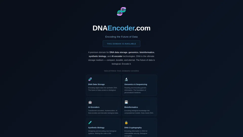 Homepage snapshot at launch