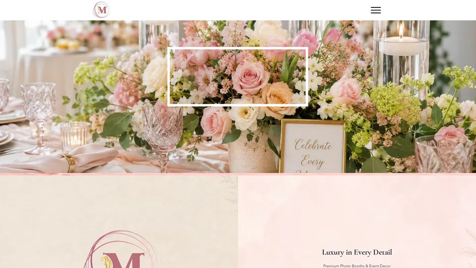 Homepage snapshot at launch