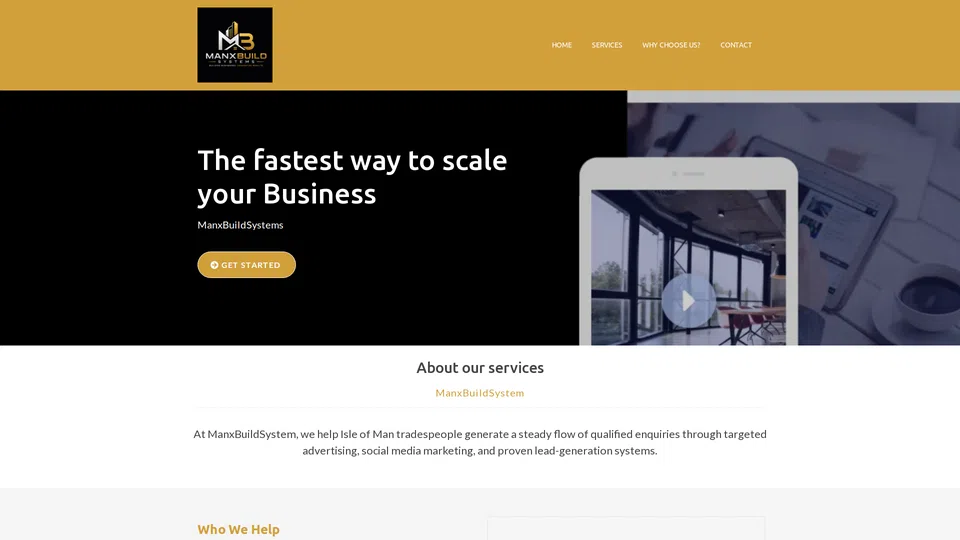 Homepage snapshot at launch