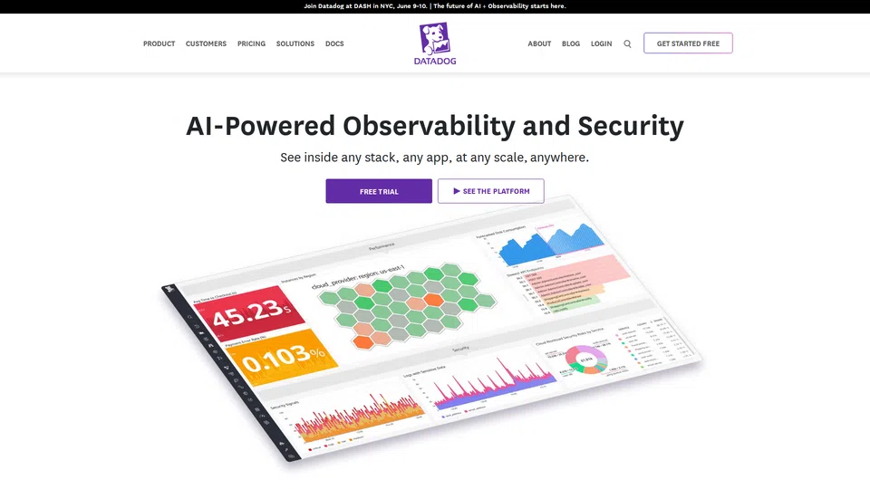 Homepage snapshot at launch