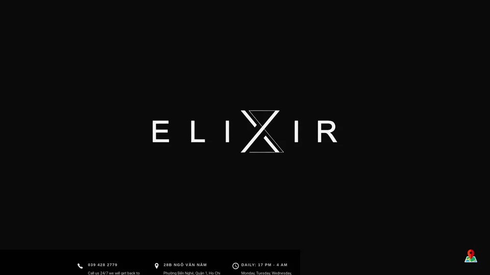 Homepage snapshot at launch