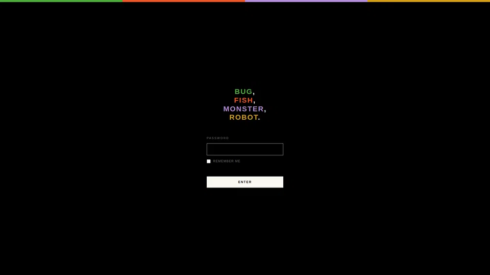 Homepage snapshot at launch