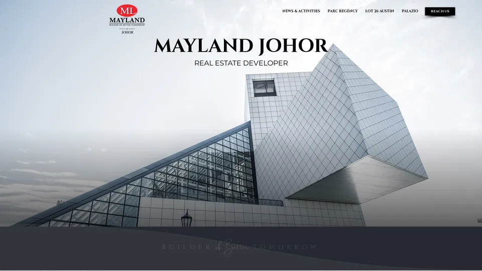 Homepage snapshot at launch