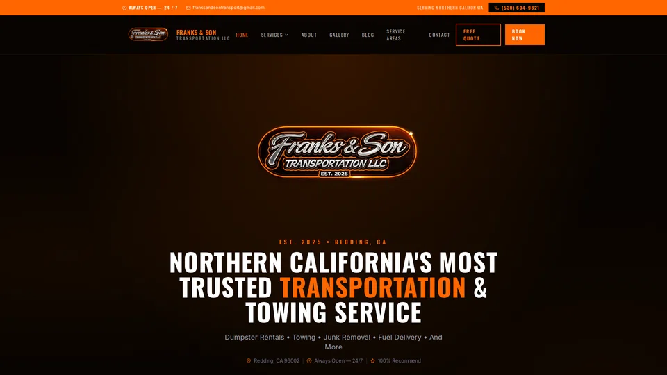 Homepage snapshot at launch