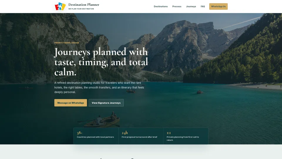 Homepage snapshot at launch
