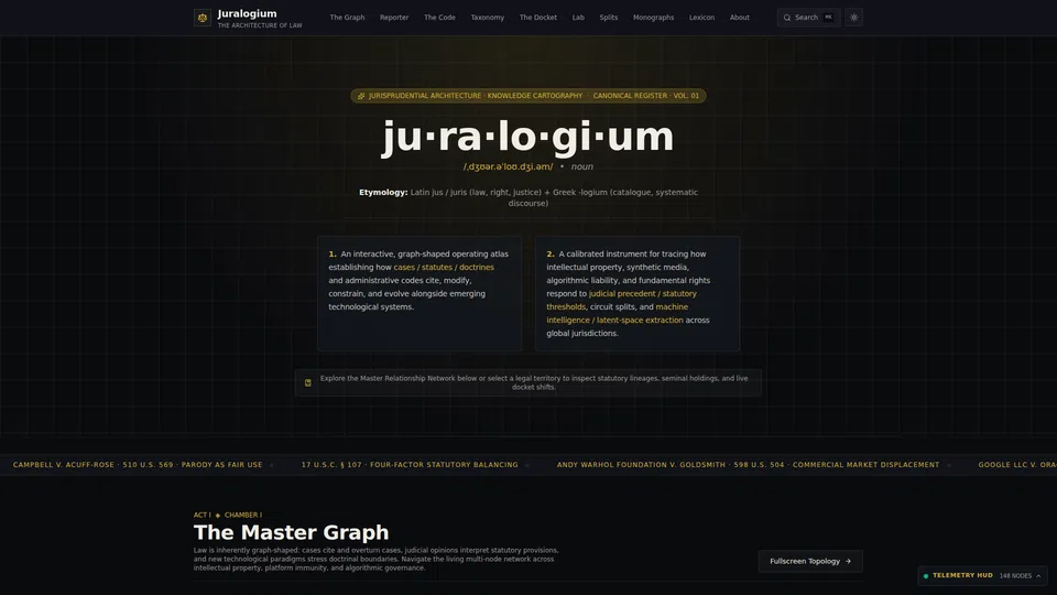 Homepage snapshot at launch
