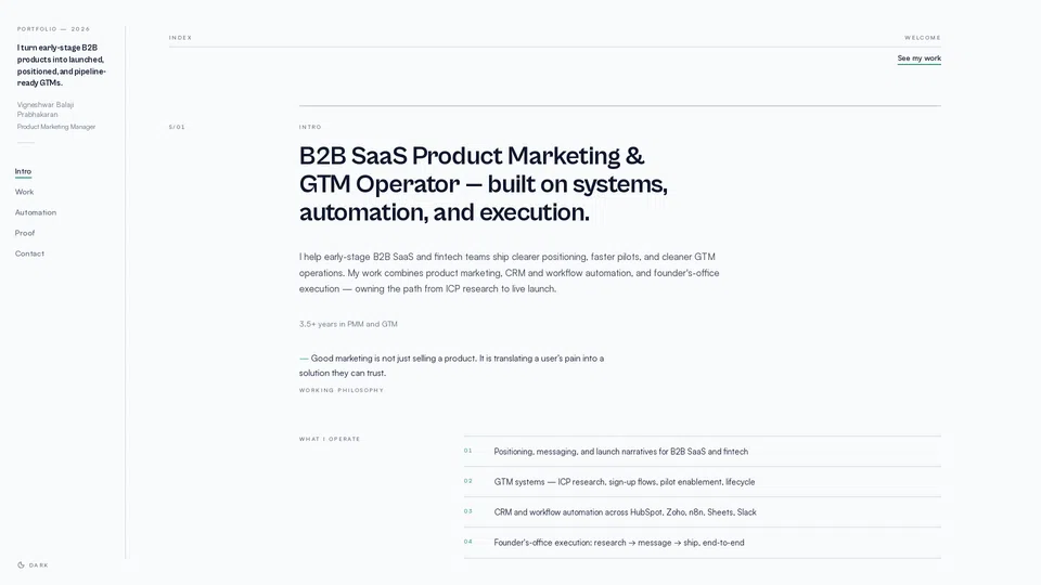 Homepage snapshot at launch