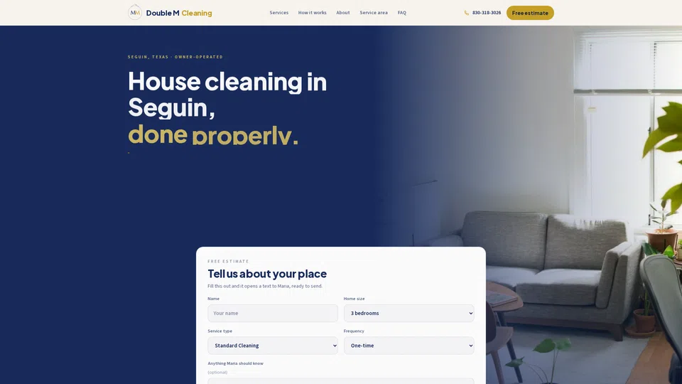 Homepage snapshot at launch