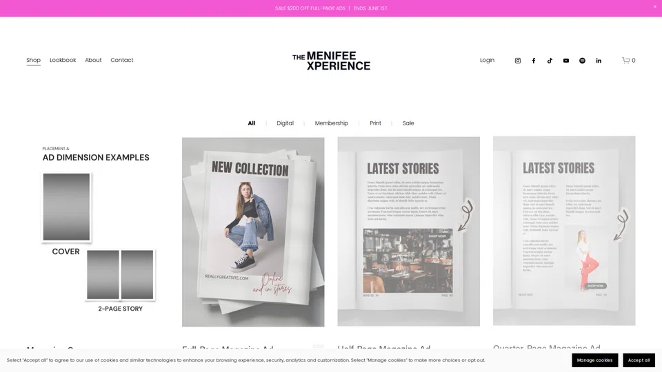 Homepage snapshot at launch