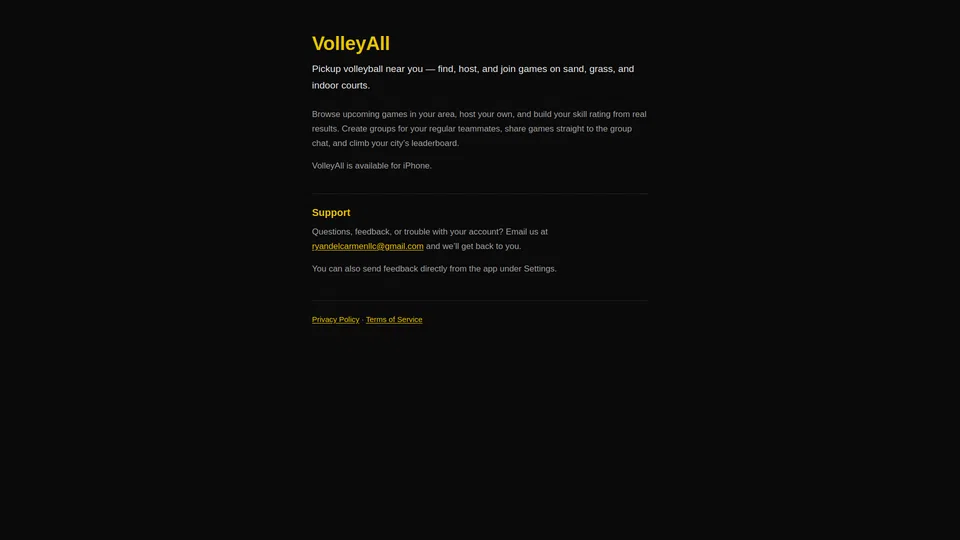 Homepage snapshot at launch