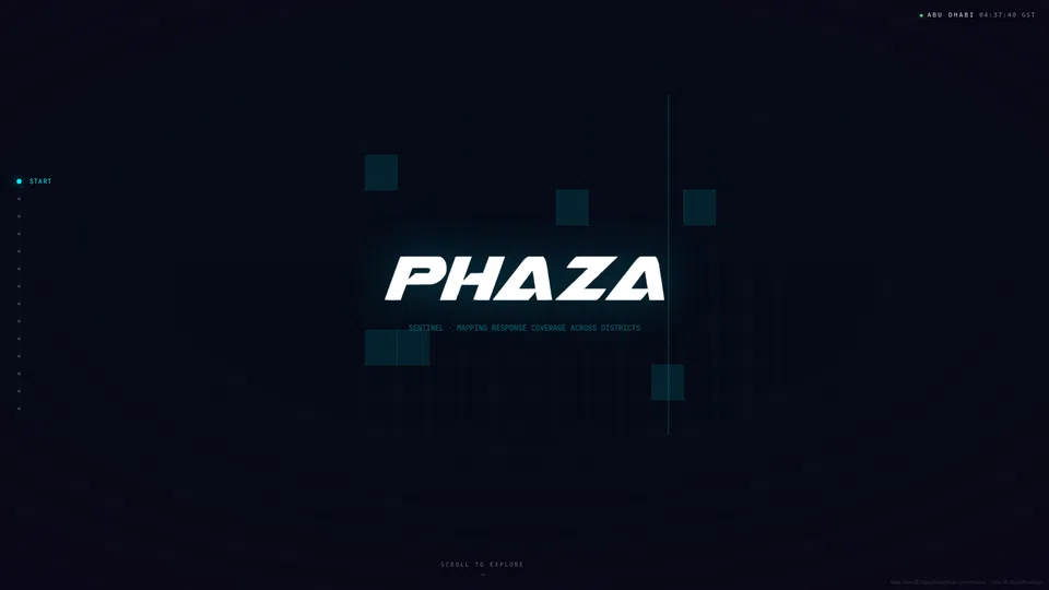 Homepage snapshot at launch