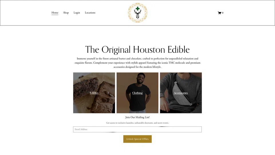 Homepage snapshot at launch