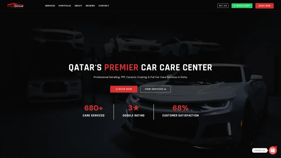 Homepage snapshot at launch