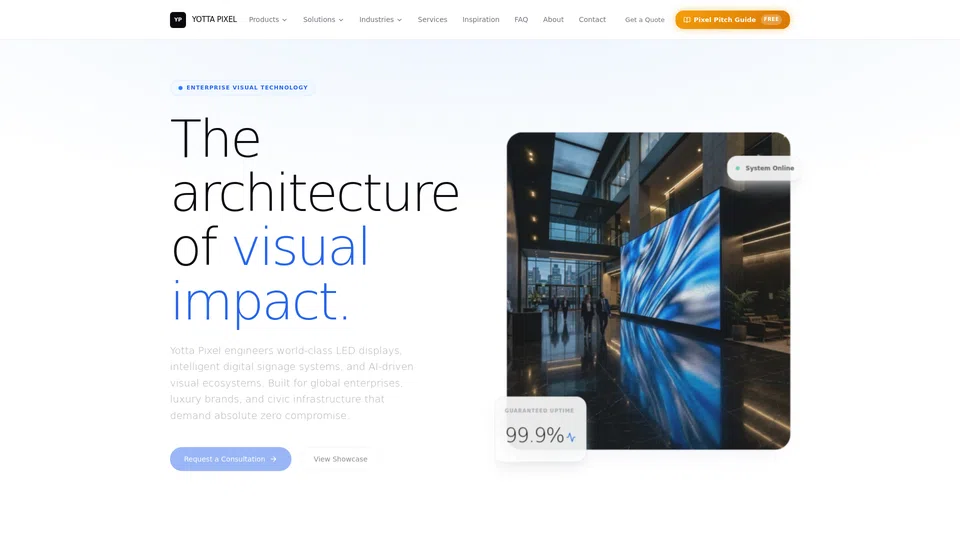 Homepage snapshot at launch