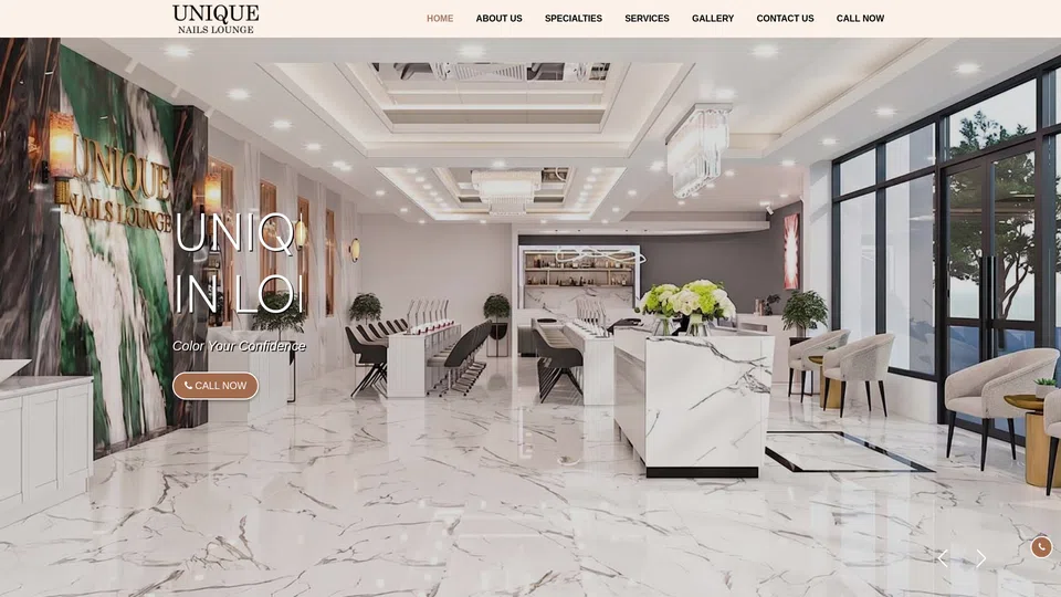 Homepage snapshot at launch