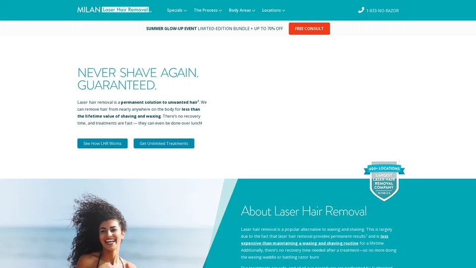 Homepage snapshot at launch