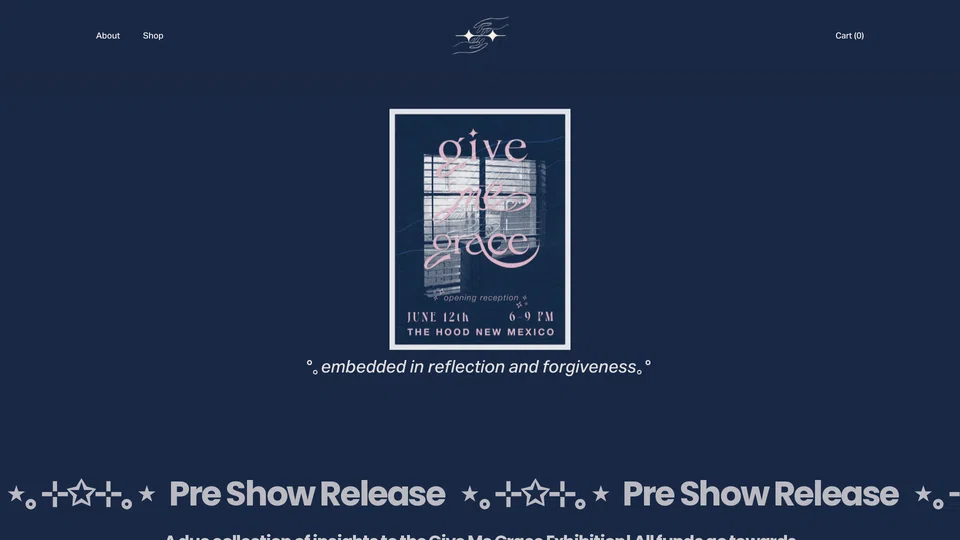 Homepage snapshot at launch