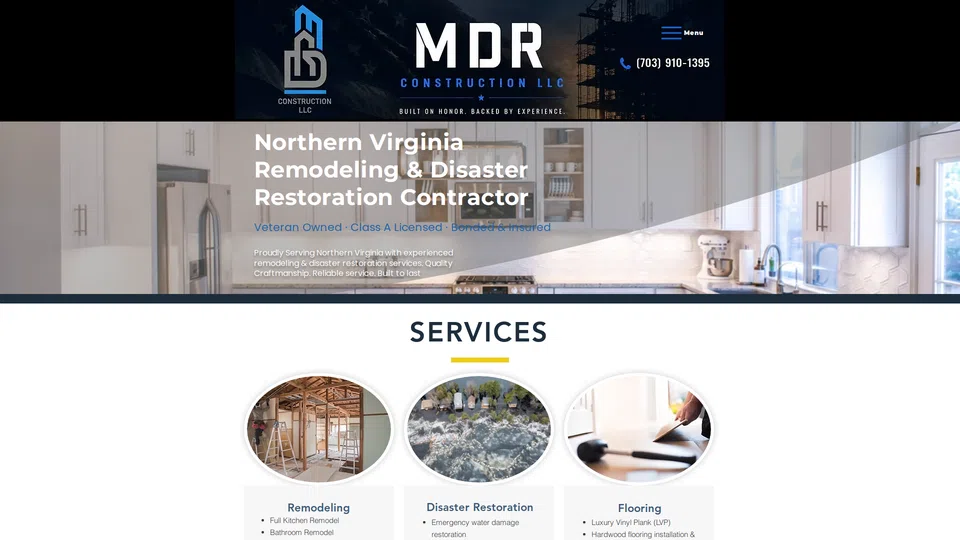 Homepage snapshot at launch