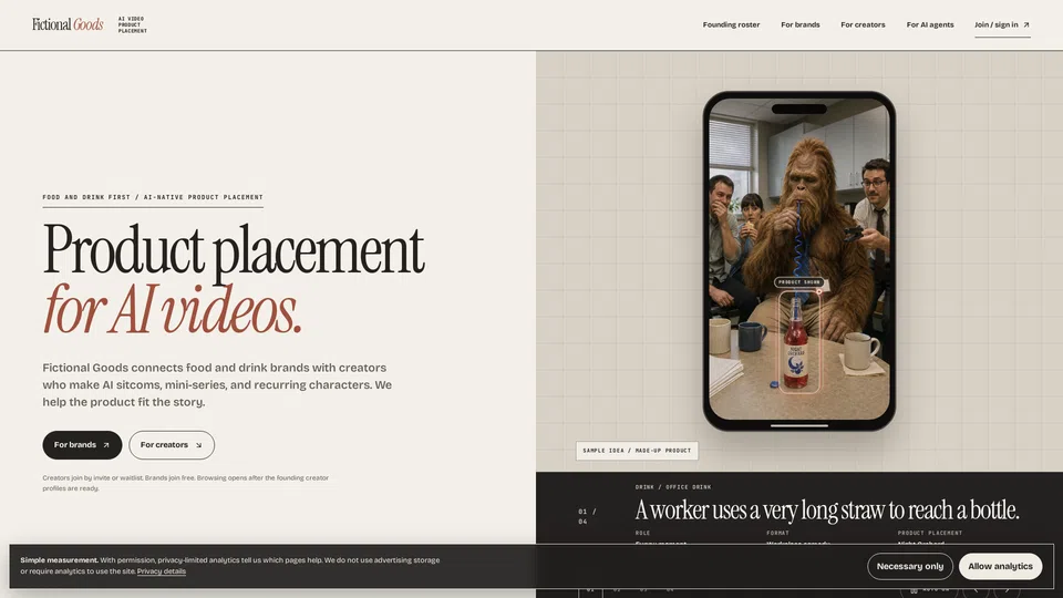 Homepage snapshot at launch