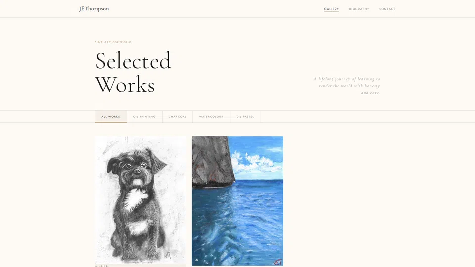 Homepage snapshot at launch