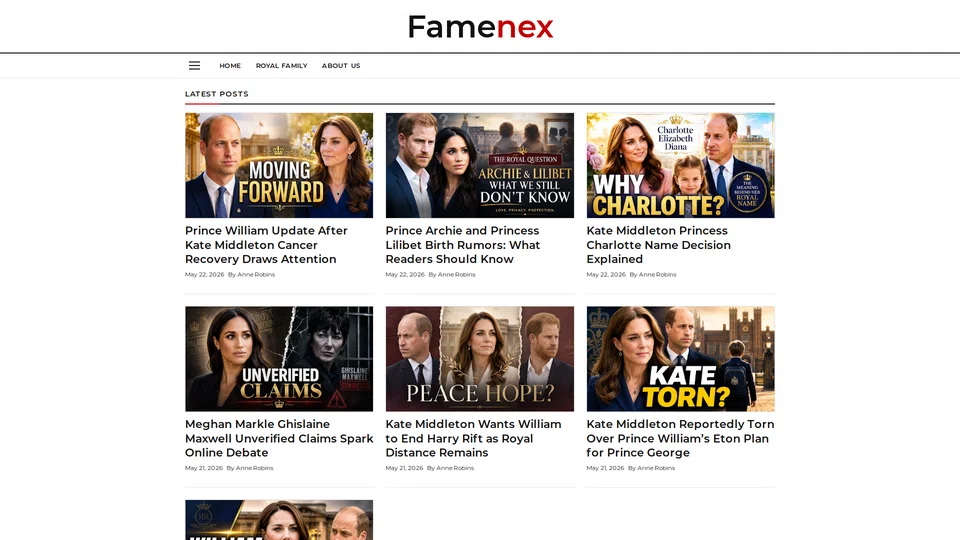 Homepage snapshot at launch