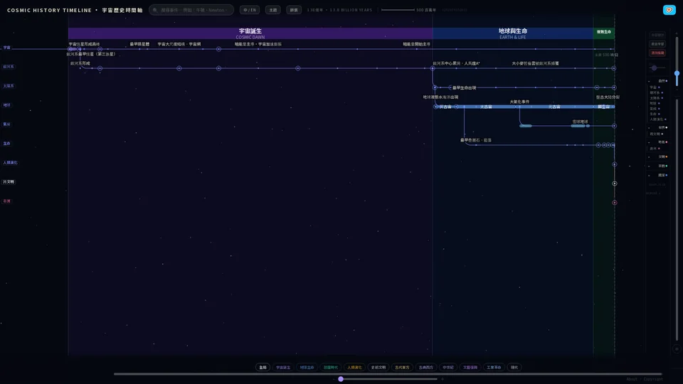 Homepage snapshot at launch
