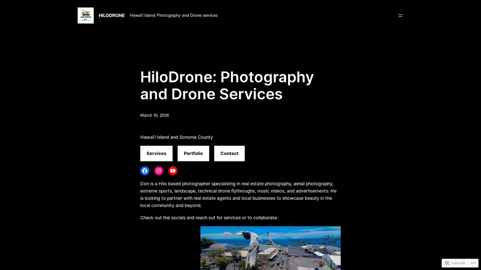 Homepage snapshot at launch