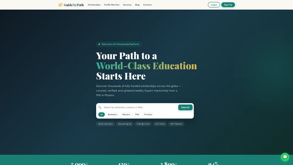 Homepage snapshot at launch