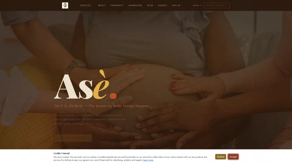 Homepage snapshot at launch