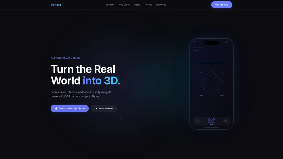 Homepage snapshot at launch