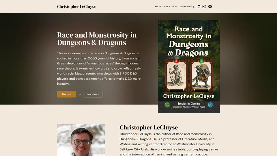Homepage snapshot at launch
